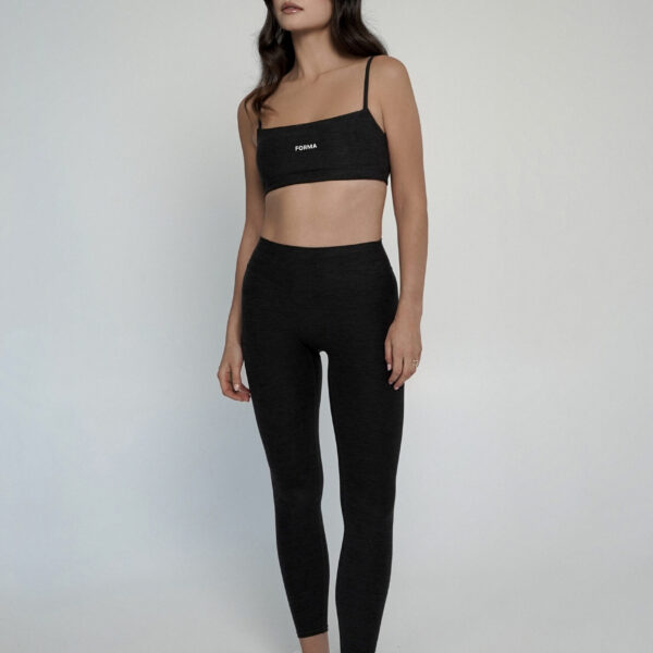 Soft Sculpt Legging- Heather Black